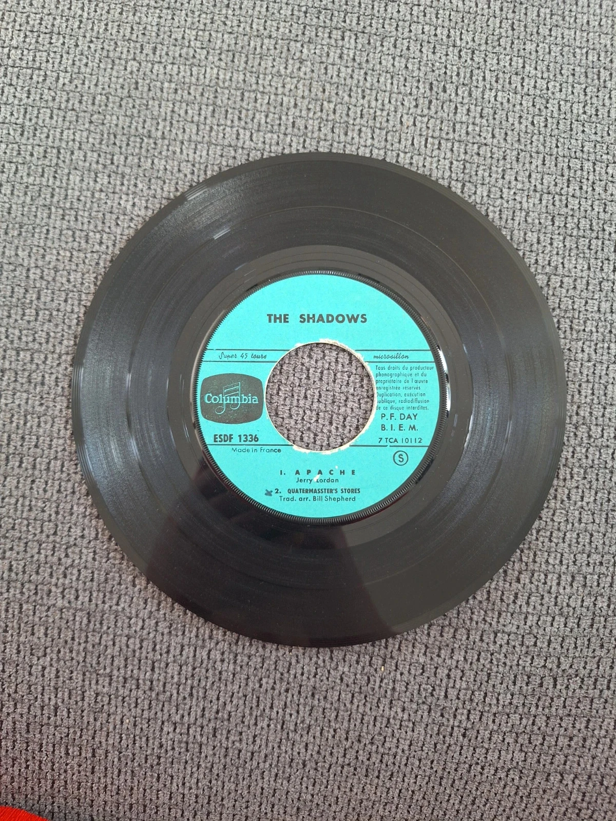 Vinyle 45 tours The Shadows Apache – photo 3